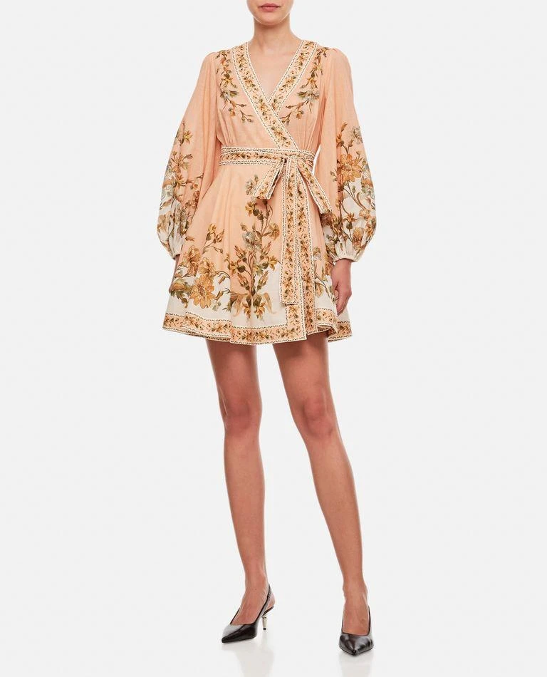 商品Zimmermann|Chintz Wrap Mini Cotton Dress,价格¥3008,第2张图片详细描述