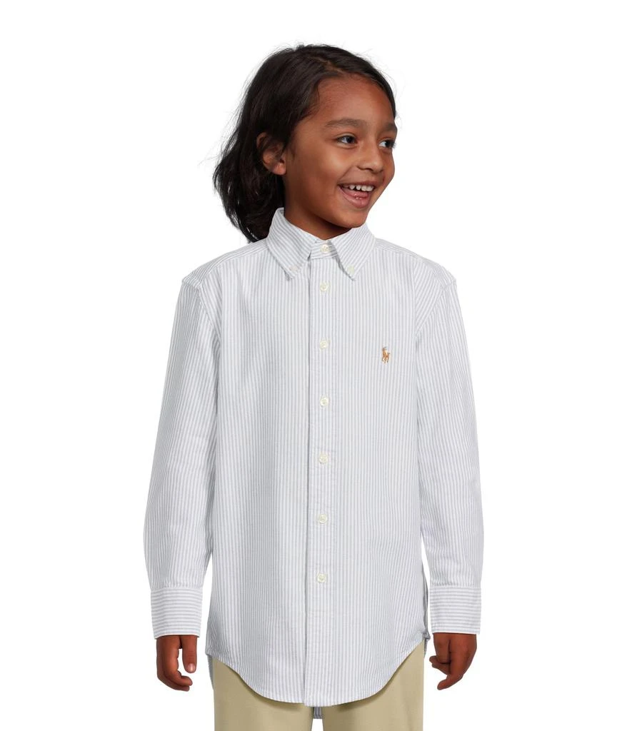商品Ralph Lauren|大童款 条纹棉质牛津衬衫,价格¥449,第1张图片