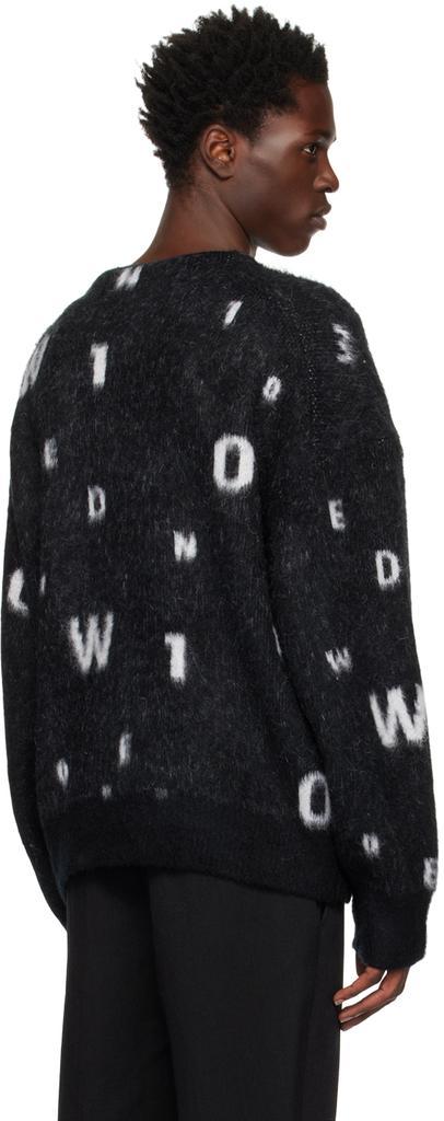 商品We11done|Black Lettering Sweater,价格¥2717,第5张图片详细描述