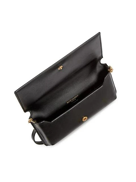 商品Yves Saint Laurent|Leather Crossbody Phone Holder,价格¥5586,第3张图片详细描述