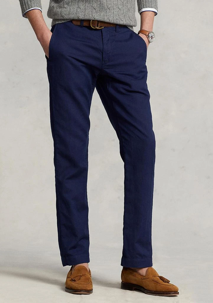 商品Ralph Lauren|Straight Fit Linen-Cotton Pants,价格¥510,第1张图片