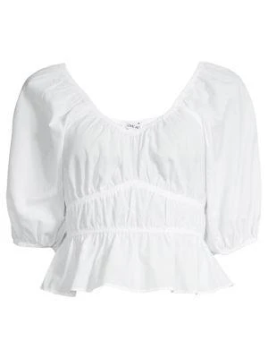 商品Love Ady|Blouson-Sleeve Crop Top,价格¥135,第3张图片详细描述