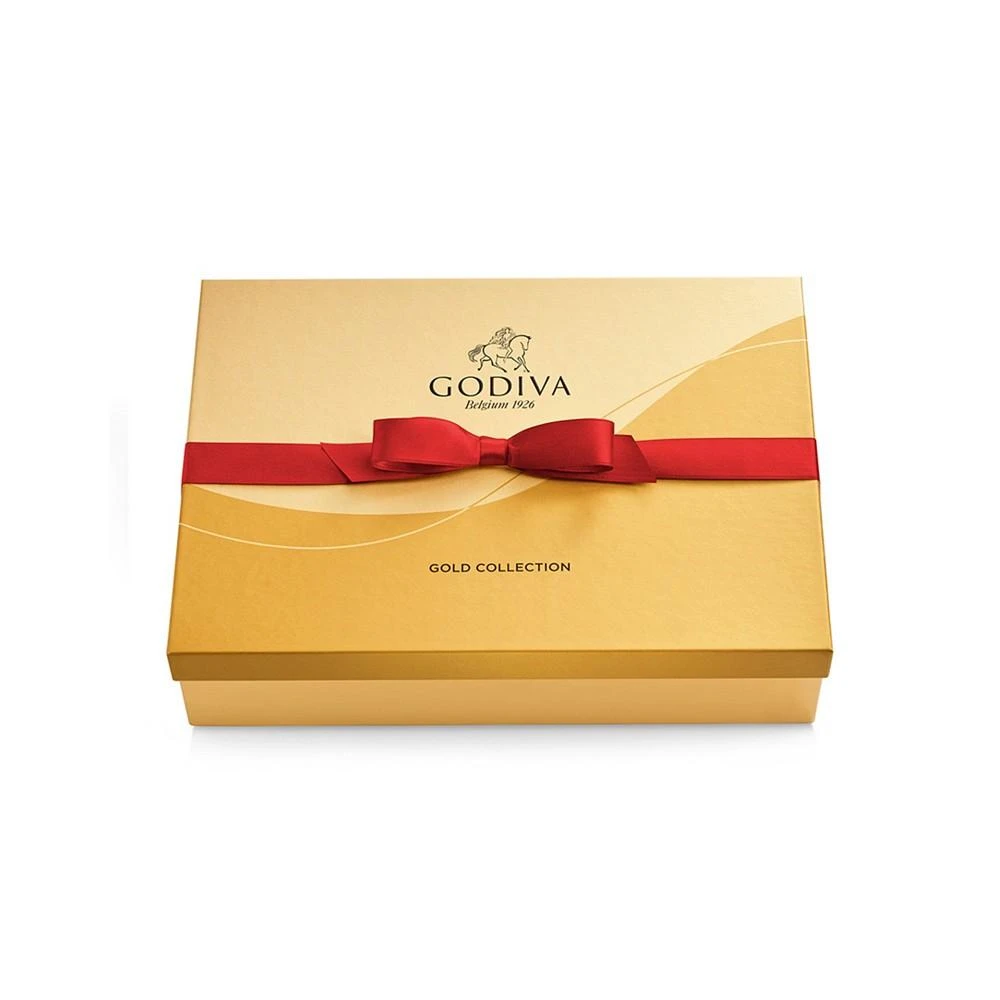 商品Godiva|Assorted Chocolate Gold Gift Box, Red Ribbon, 72 piece,价格¥671,第2张图片详细描述
