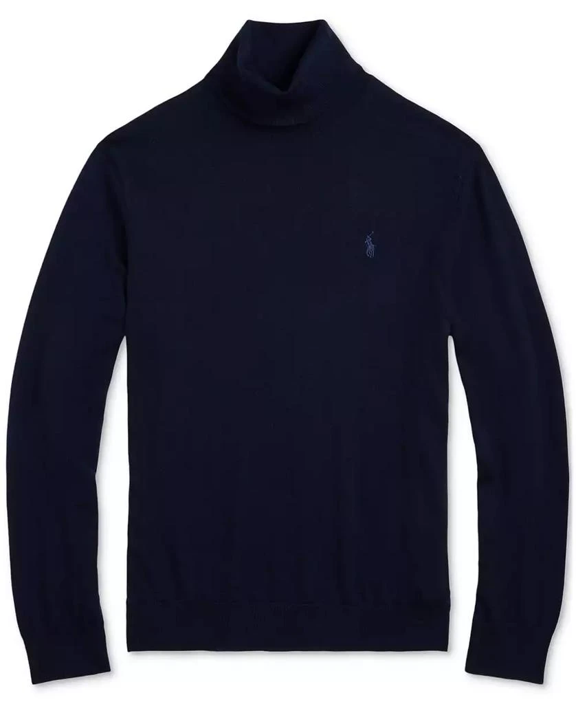 商品Ralph Lauren|Men's Washable Wool Turtleneck Sweater,价格¥766,第5张图片详细描述