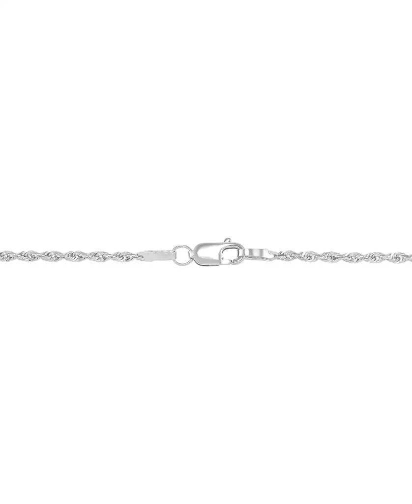 商品Italian Gold|Rope Chain 18" Collar Necklace in 14k White Gold,价格¥13238,第5张图片详细描述