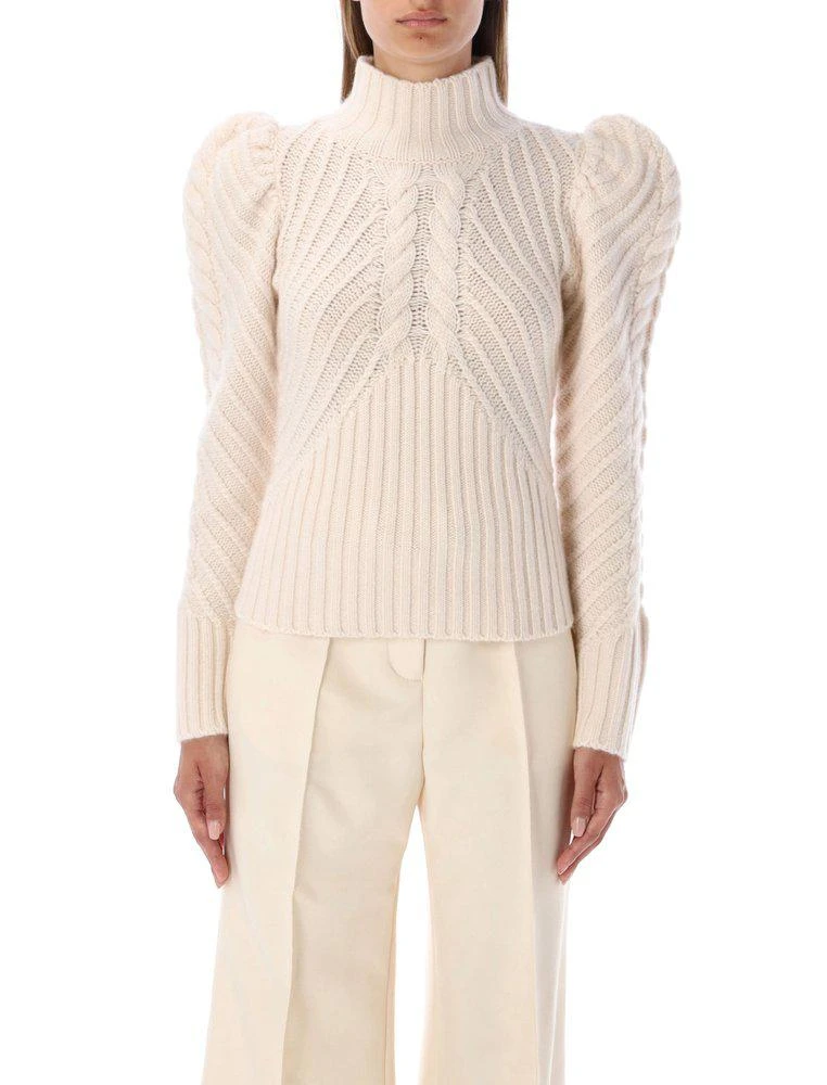 商品Zimmermann|Zimmermann Balloon Sleeved Knitted Sweater,价格¥5426,第1张图片