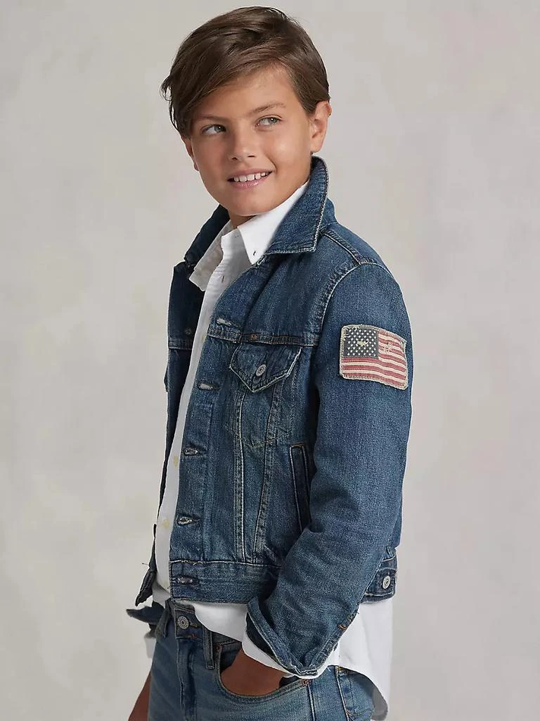 商品Ralph Lauren|Little Boy's & Boy's Trucker Denim Jacket,价格¥654,第4张图片详细描述