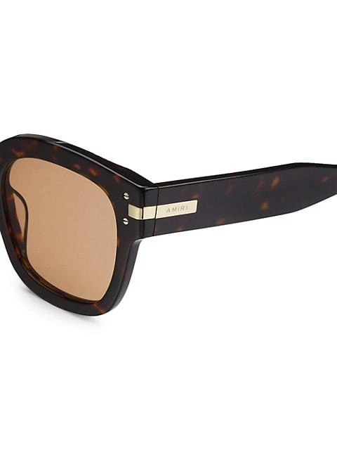 商品AMIRI|51.5 MM Classic Logo Sunglasses,价格¥1384,第3张图片详细描述
