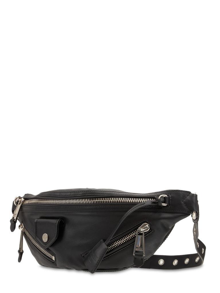 商品Moschino|Leather Biker Belt Bag,价格¥6447,第5张图片详细描述