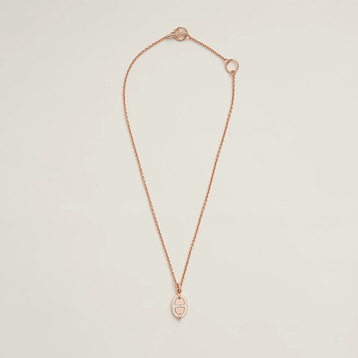 【预售】 爱马仕 25春夏 女士 项链 Pendentif Mini Maillon, petit modèle H100053FOD3  商品