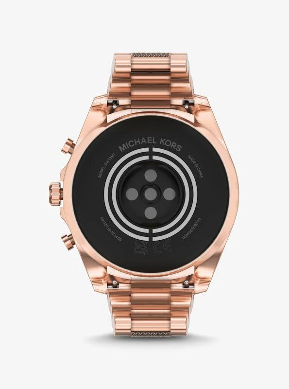 商品Michael Kors|Gen 6 Bradshaw Pavé Rose Gold-Tone Smartwatch,价格¥2962,第4张图片详细描述