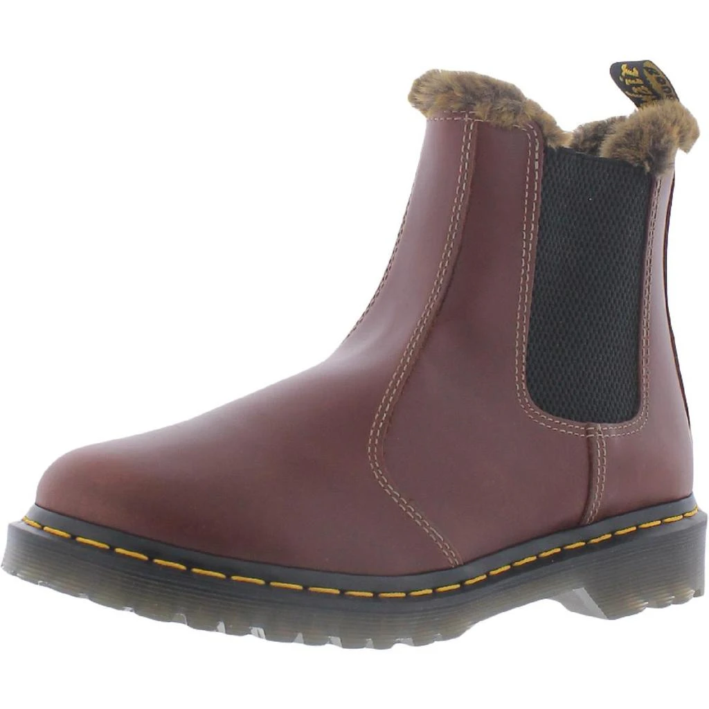 商品Dr. Martens|Dr. Martens Womens Leonore Leather Faux Fur Lined Chelsea Boots,价格¥811,第2张图片详细描述