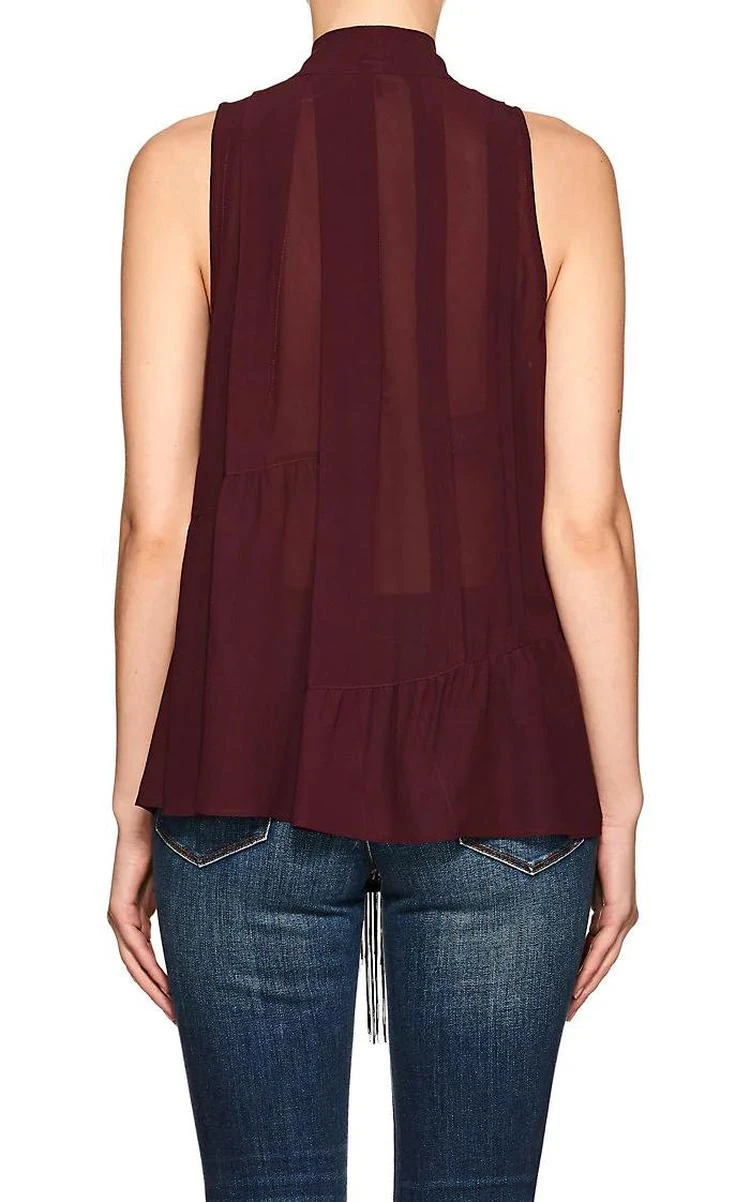 商品Derek Lam|Silk Chiffon Trapeze Peplum Top,价格¥1136,第2张图片详细描述