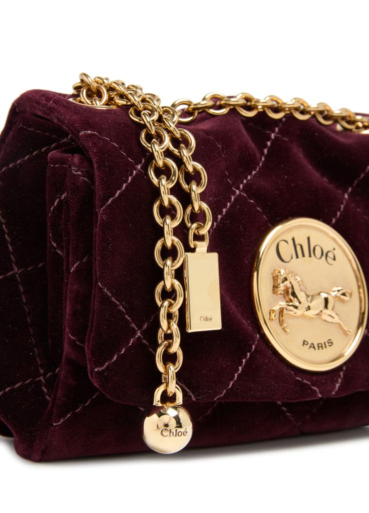 Chloé Chloé Heritage velvet shoulder bag - Shoulder Bags