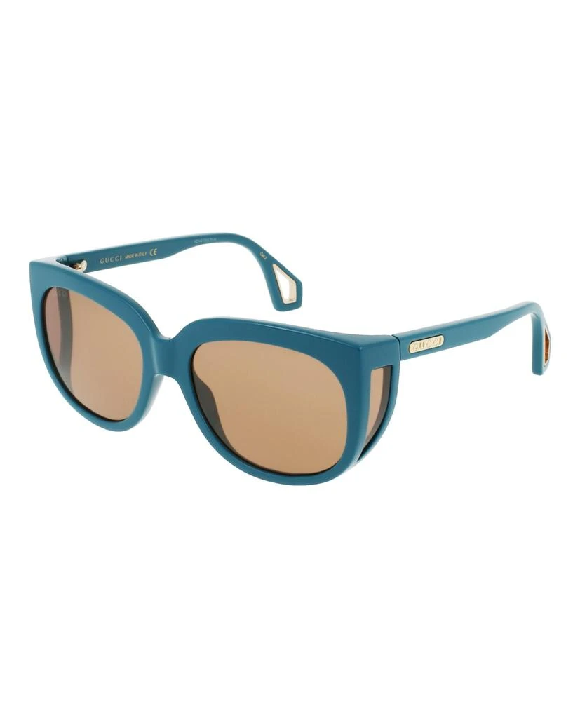 商品Gucci|Square-Frame Injection Sunglasses,价格¥905,第2张图片详细描述