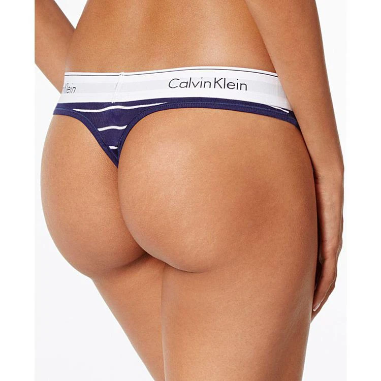商品Calvin Klein|Modern Cotton Logo-Waist Thong QF4120,价格¥89,第2张图片详细描述
