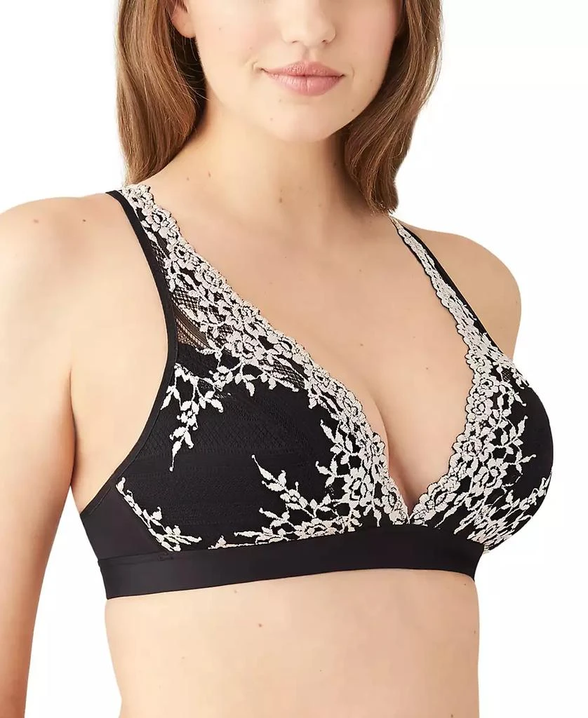 商品Wacoal|Embrace Lace Soft Cup Wireless Bra Lingerie 852191,价格¥189,第3张图片详细描述