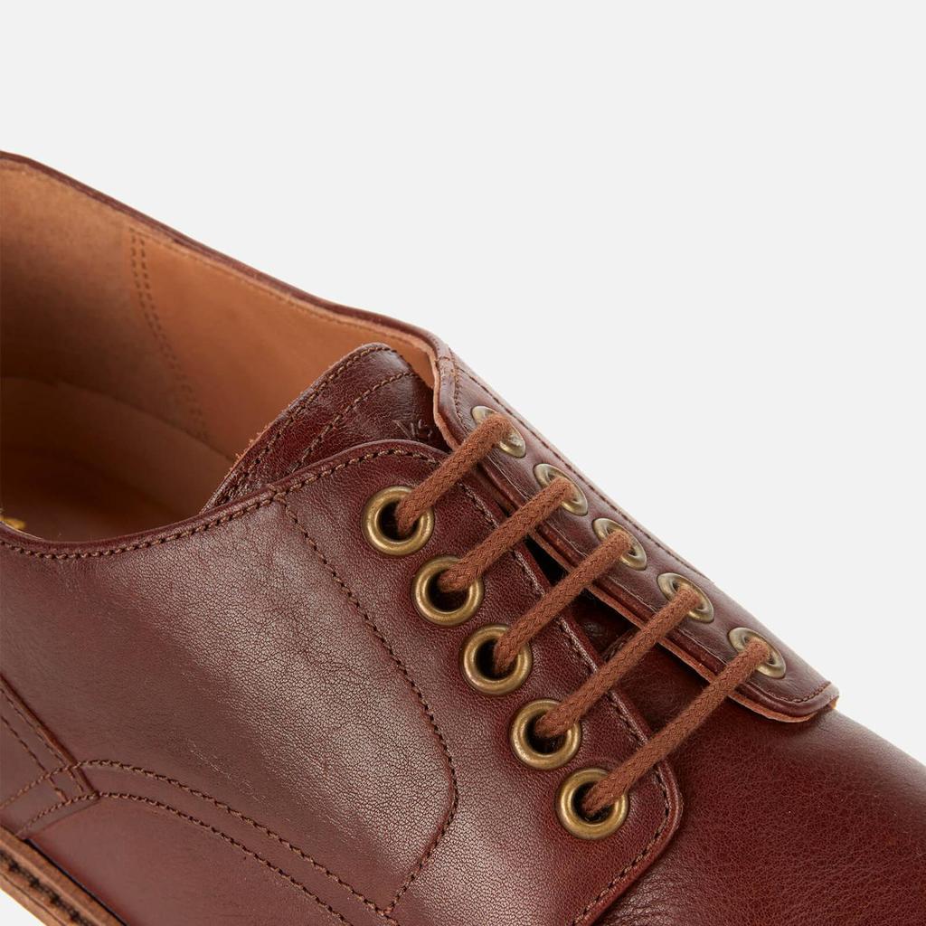 商品Clarks|Clarks Men's Chantry Walk Leather Derby Shoes - Dark Tan,价格¥554,第6张图片详细描述