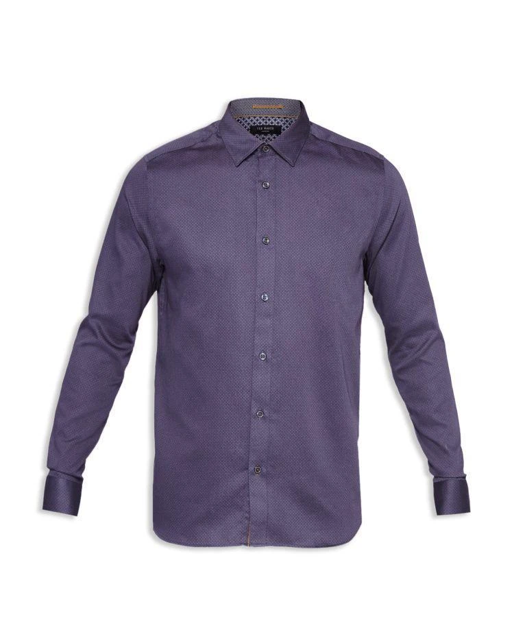 商品Ted Baker London|Strazbo Tonal Print Regular Fit Button-Down Shirt,价格¥800,第3张图片详细描述