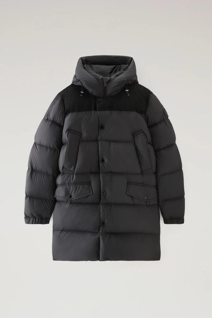 Woolrich Microfiber Sierra Parka Jacket - Black商品第1张图片规格展示