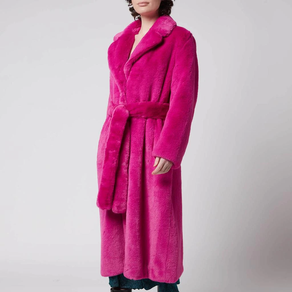 商品STAND STUDIO|Stand Studio Women's Faux Fur Koba Juliet Long Coat - Hot Pink,价格¥1257,第1张图片