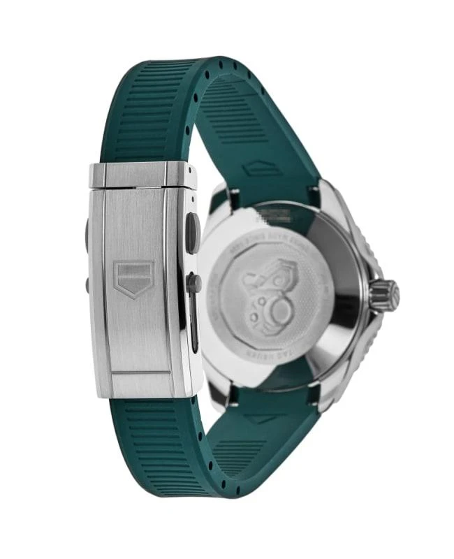 商品TAG Heuer|Tag Heuer Aquaracer Professional 300 Date Green Diamond Dial Rubber Strap Women's Watch WBP231G.FT6226,价格¥20823,第3张图片详细描述