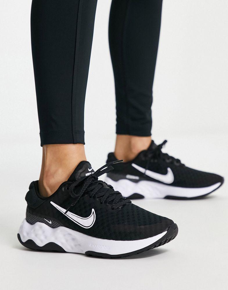 Nike Running Renew Ride 3 trainers in black and white商品第4张图片规格展示