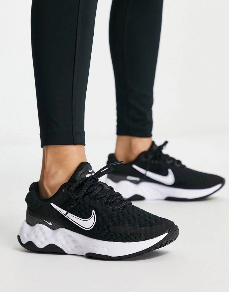 商品NIKE|Nike Running Renew Ride 3 trainers in black and white,价格¥691,第4张图片详细描述