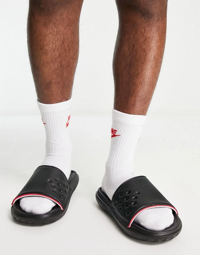 商品Jordan|Jordan Play sliders in black,价格¥345,第2张图片详细描述