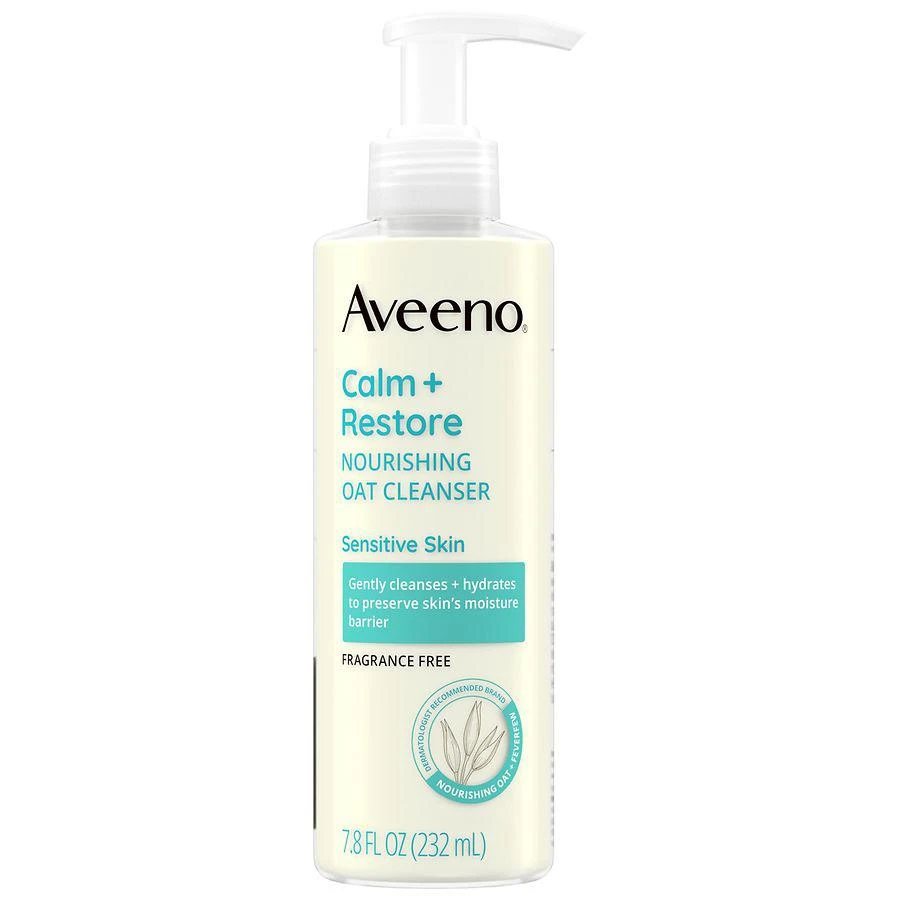 商品Aveeno|Calm + Restore Nourishing Oat Sensitive Skin Cleanser Fragrance-Free,价格¥113,第1张图片