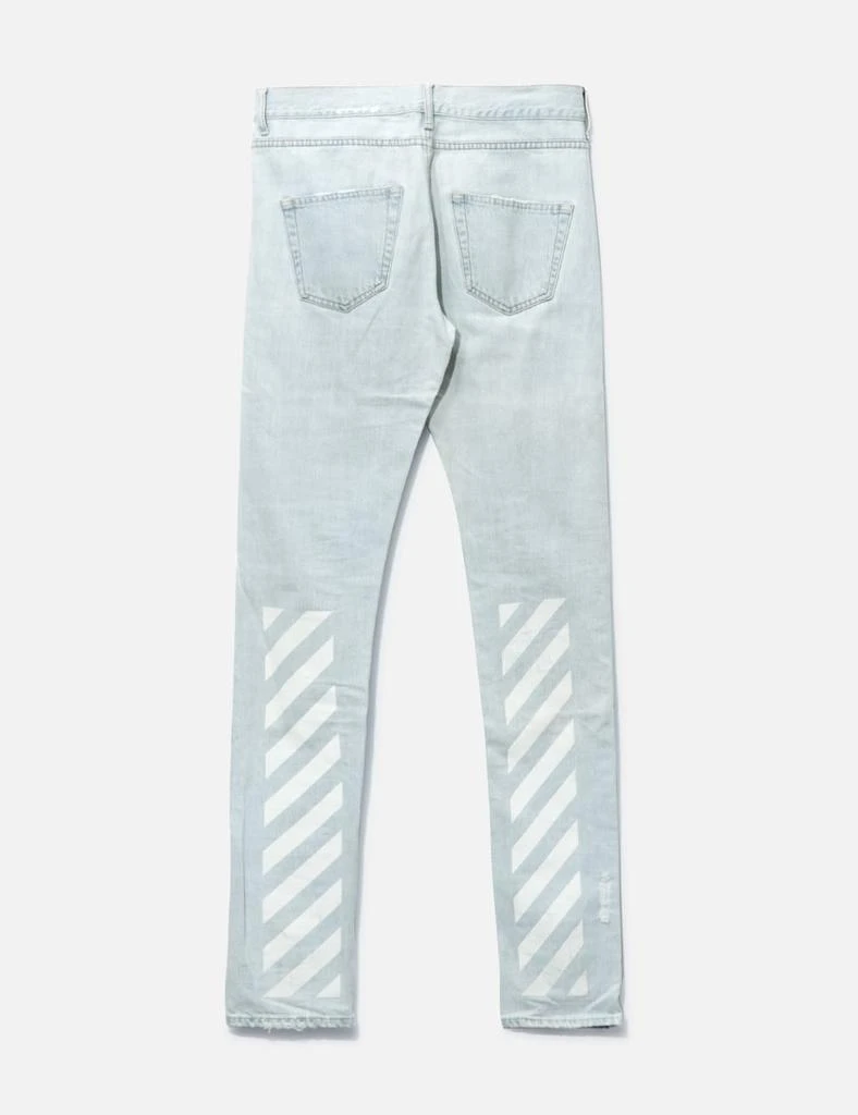 商品[二手商品] Off-White|Off White Destroyed Detail Jeans,价格¥2046,第2张图片详细描述