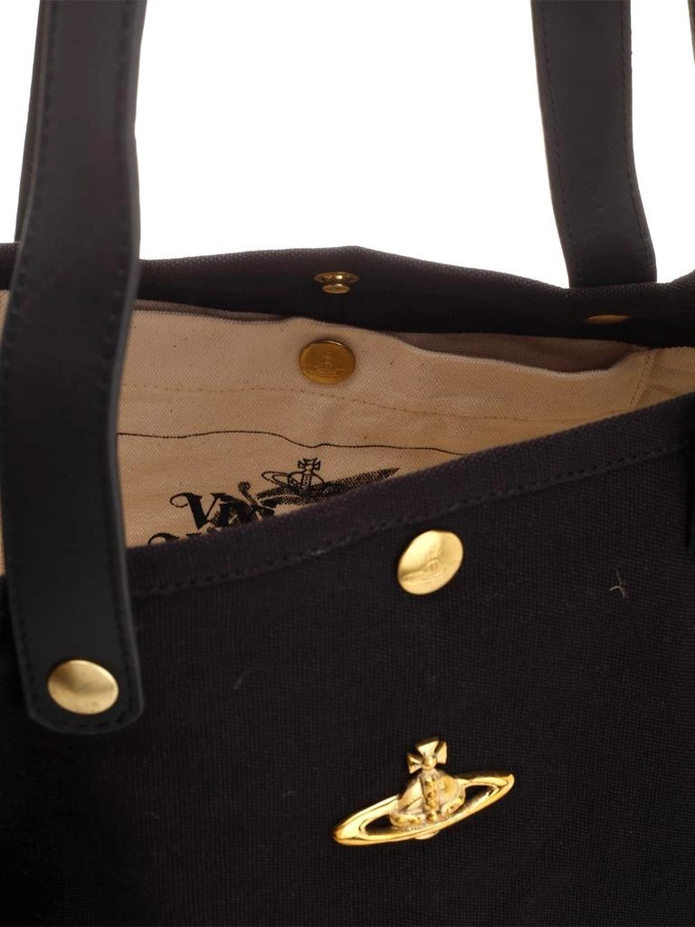商品Vivienne Westwood|Vivienne Westwood Orb Plaque Tote Bag,价格¥1851,第4张图片详细描述