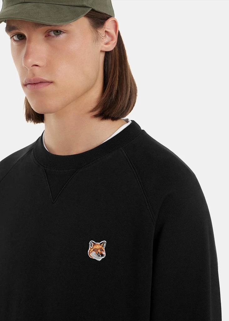 商品Maison Kitsune|MAISON KITSUNE Black Fox Head Patch Classic Sweatshirt,价格¥1350,第5张图片详细描述