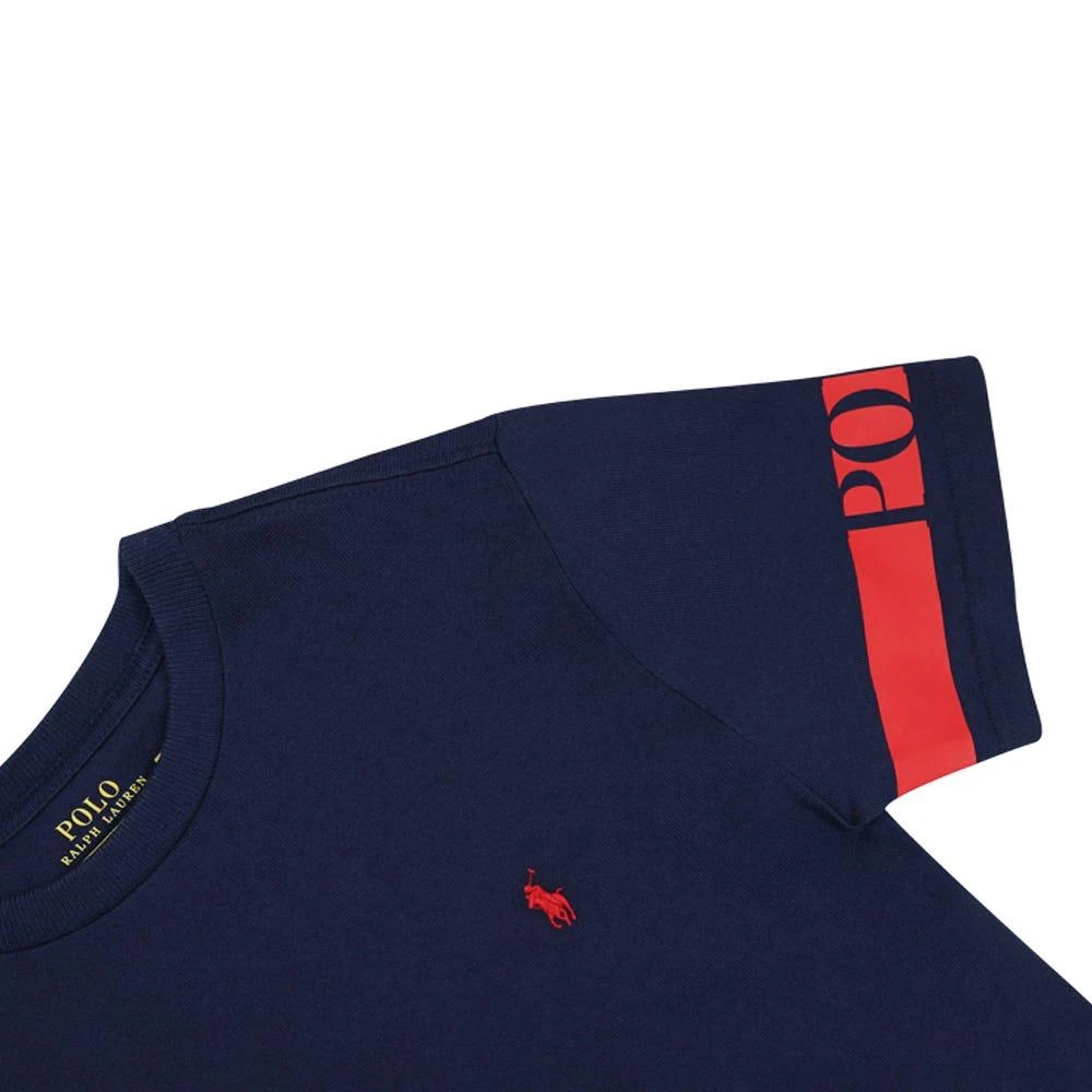 商品Ralph Lauren|Navy Logo Tape Short Sleeve T Shirt,价格¥233,第2张图片详细描述