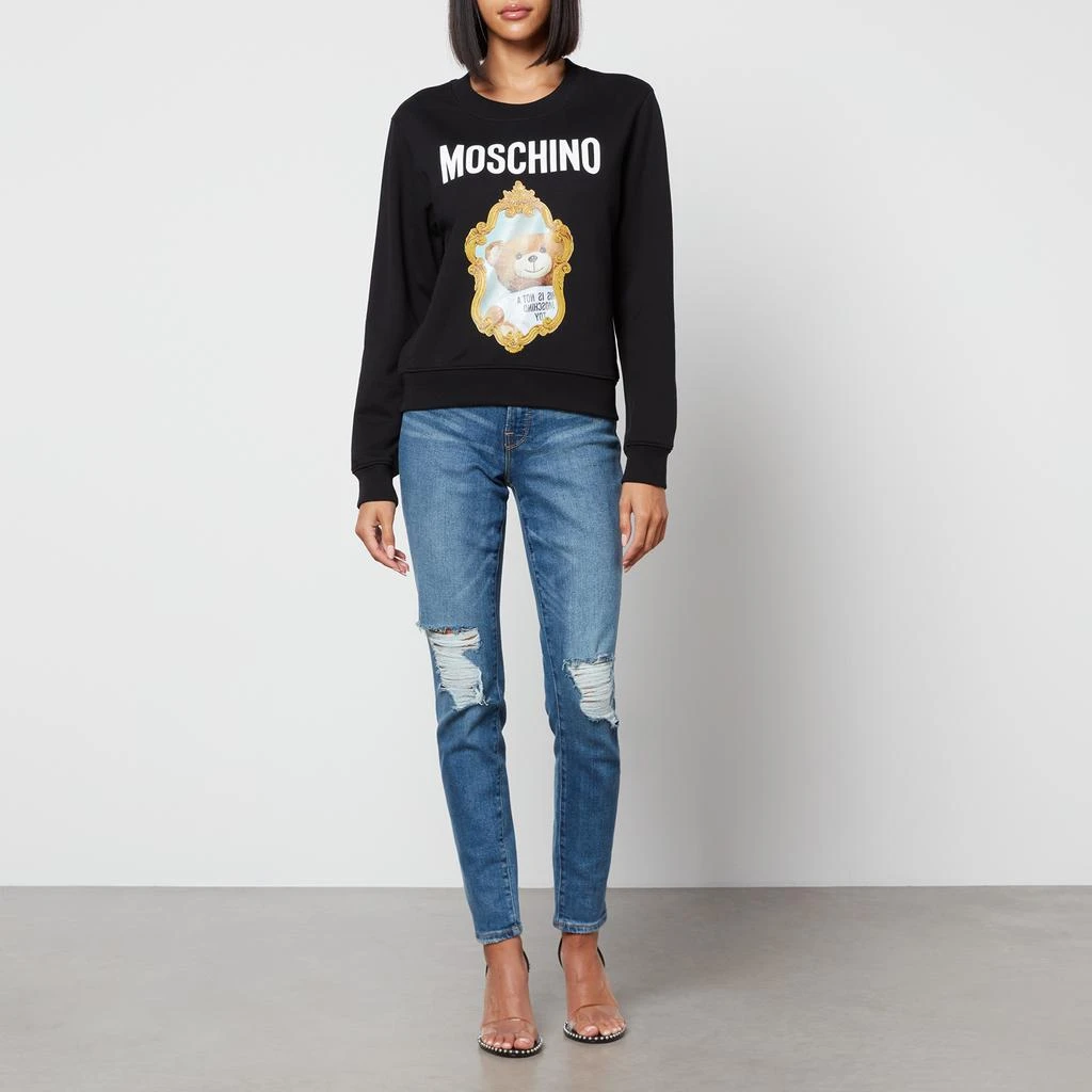 商品Moschino|Moschino Bear Cotton-Jersey Sweatshirt,价格¥1648,第3张图片详细描述