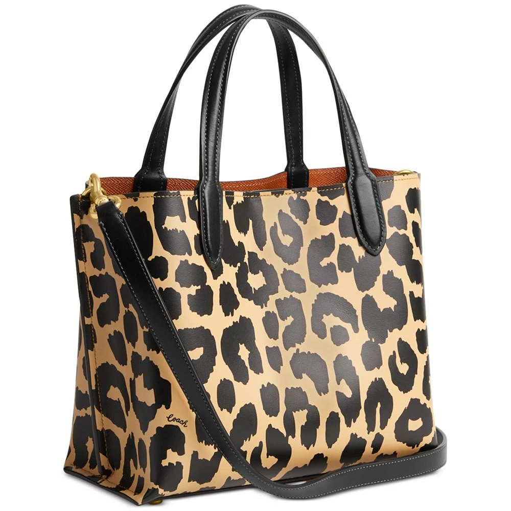 商品Coach|Willow 24 Leopard Print Leather Small Tote,价格¥1562,第3张图片详细描述