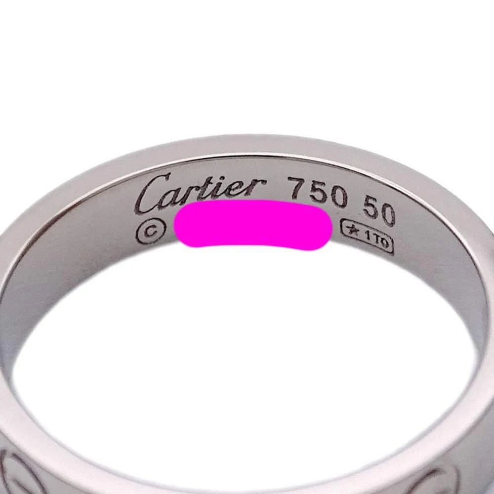 商品[二手商品] Cartier|Cartier Love 18K White Gold Ring EU 50,价格¥5885,第5张图片详细描述