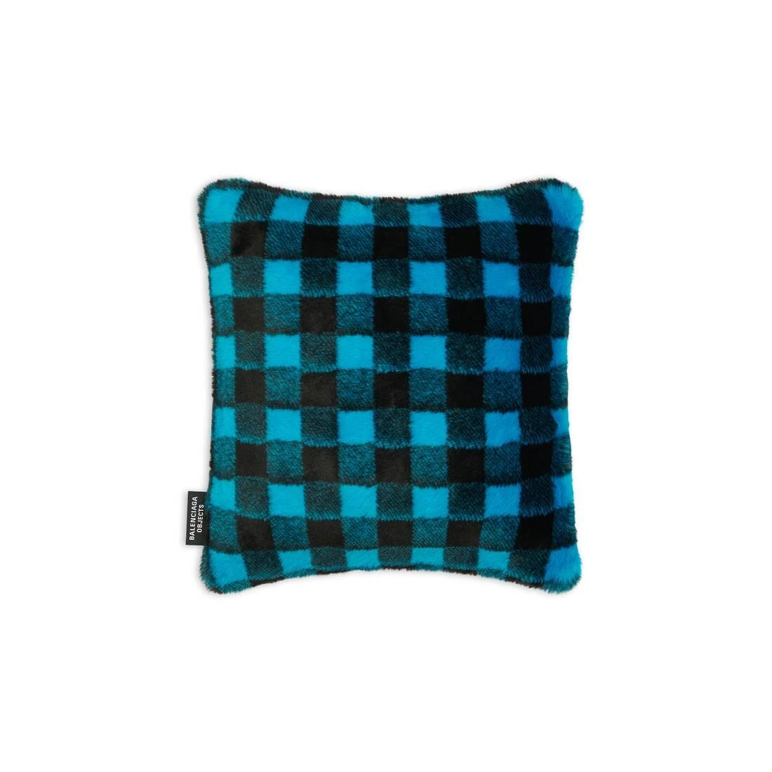 包邮包税【预售7天发货】 BALENCIAGA巴黎世家 23秋冬 女士 家居用品 Vichy Cushion in Blue/black 698554T01224684 商品