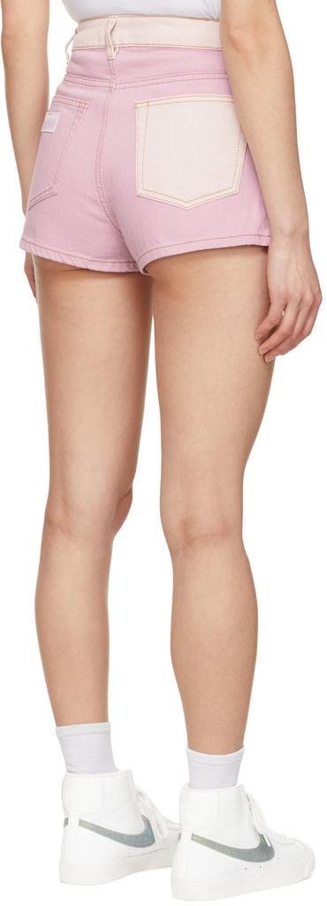 商品Ganni|Pink Organic Cotton Shorts,价格¥336,第5张图片详细描述