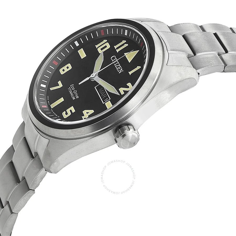 商品Citizen|Garrison Eco-Drive Black Dial Super Titanium Men's Watch BM8560-88E,价格¥1423,第2张图片详细描述