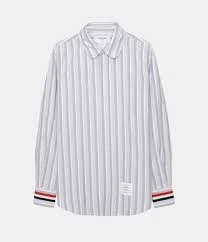 商品Thom Browne|THOM BROWNE 男士条纹长袖衬衫 MWL317A-07854-035,价格¥2122,第1张图片