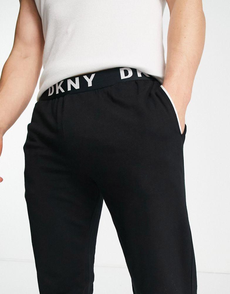 DKNY Eagles lounge pant with logo waistband in black商品第4张图片规格展示