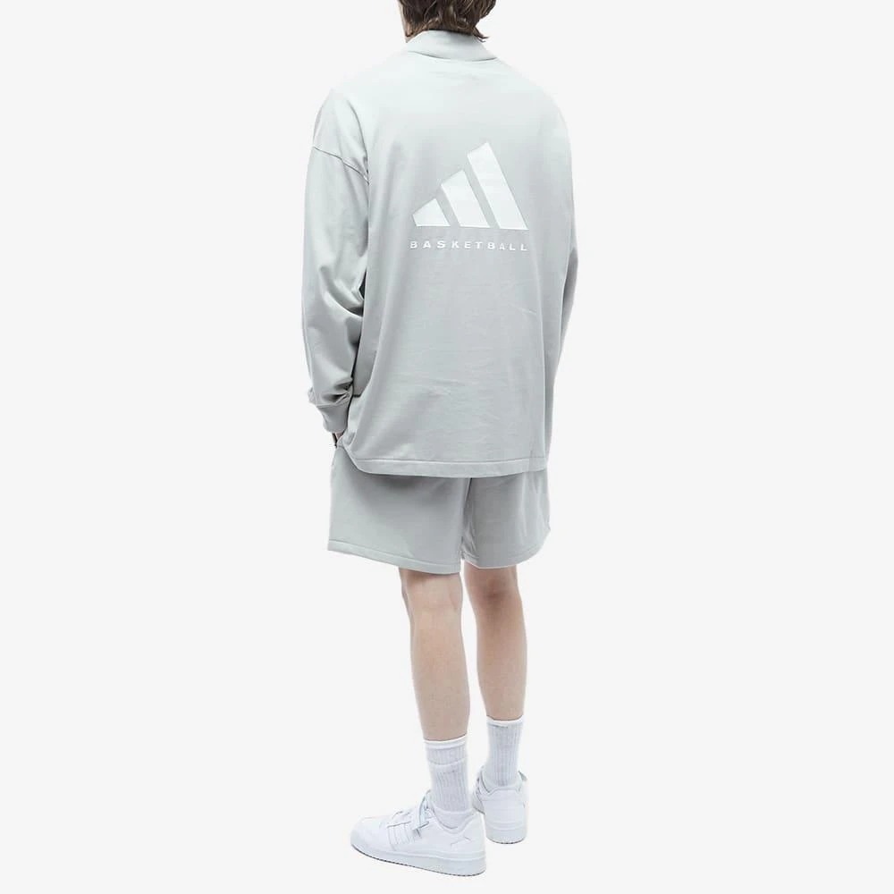 商品Adidas|Adidas Basketball Long Sleeve Back Logo T-Shirt,价格¥166,第4张图片详细描述