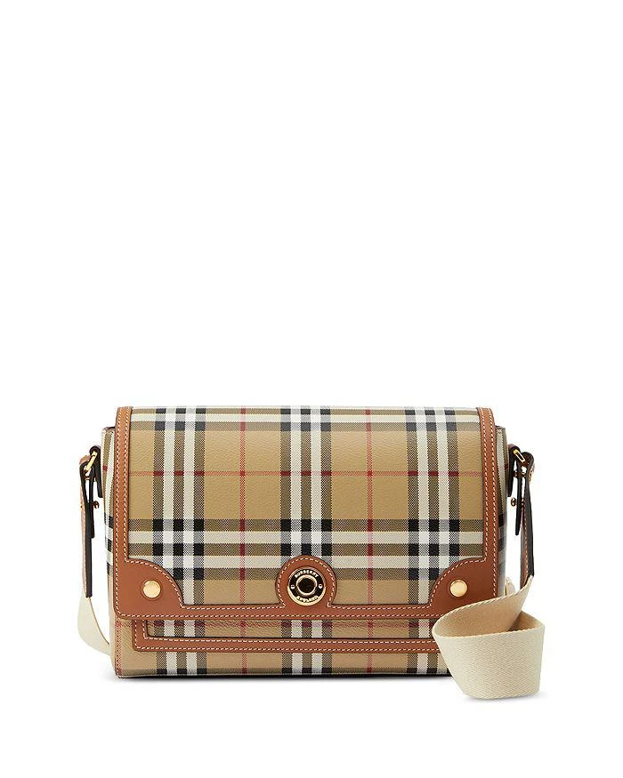 商品Burberry|Check & Leather Note Crossbody Bag,价格¥13443,第1张图片