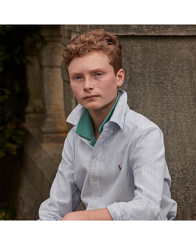 商品Ralph Lauren|Boys' Oxford Shirt - Little Kid, Big Kid,价格¥364-¥405,第5张图片详细描述
