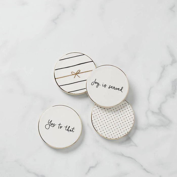 商品Kate Spade|A Charmed Life Coasters, Set of 4,价格¥224,第2张图片详细描述