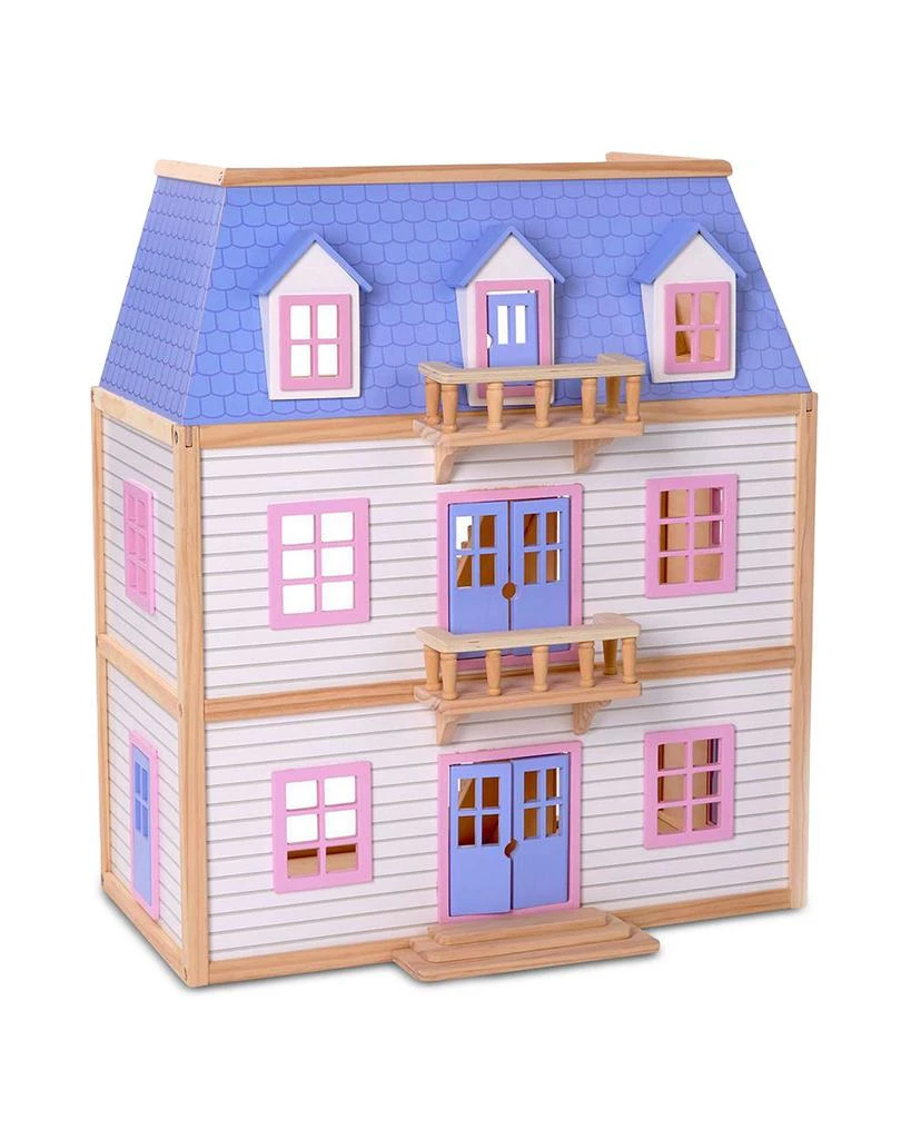 商品Melissa & Doug|Wooden Multi Level Dollhouse - Ages 3+,价格¥1415,第1张图片