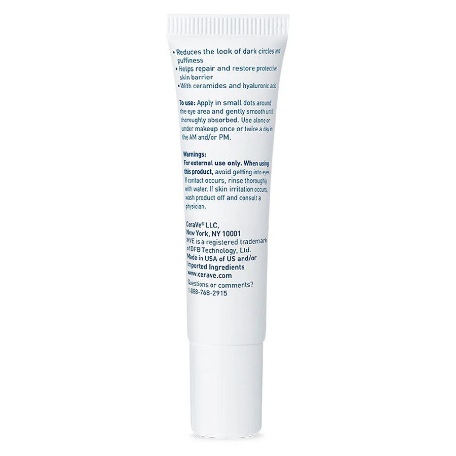 CeraVe Under Eye Repair Cream for Dark Circles and Puffiness, Fragrance-Free 2