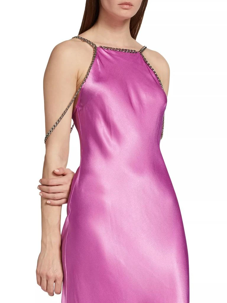 Majesty Chain-Trim Satin Gown 商品