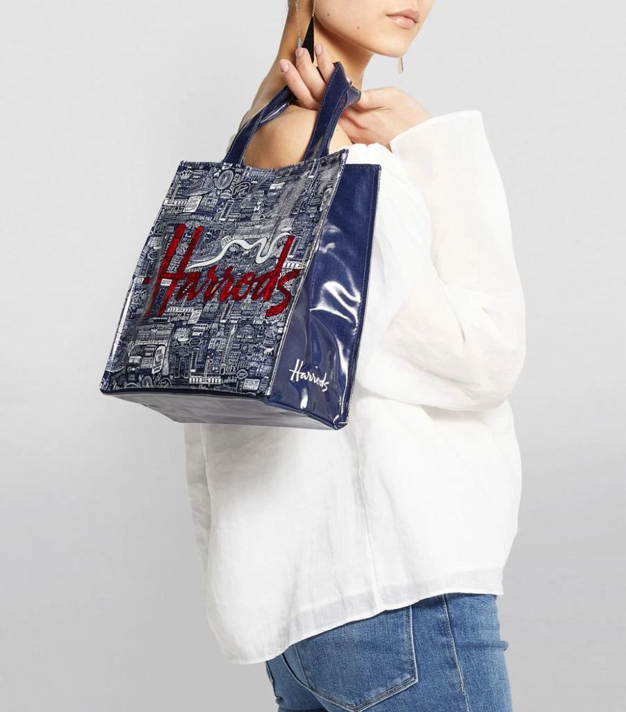 商品Harrods|Small Picture Font Shopper Bag,价格¥344,第5张图片详细描述